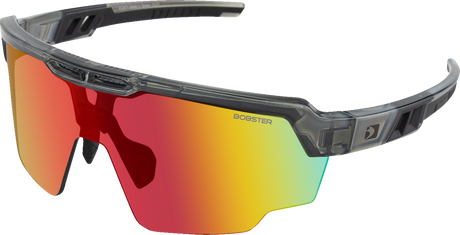 Wheelie Sunglasses - Gloss Clear Gray - Smoke Black/Red Revo