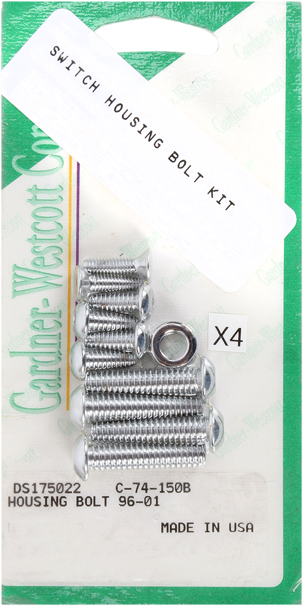 Bolt Kit - Switch Housing - Socket-Head - Chrome 1996 - 2017