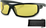 AXL Sunglasses - Gloss Black - Yellow