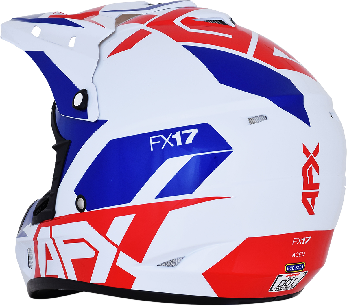 FX-17 Helmet - Aced - Red/White/Blue - Large