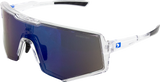 Sprocket Sunglasses - Crystal Clear - Blue Mirror