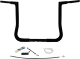 Handlebar Kit - Flat Top - 12\" - Black 2008 - 2013