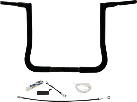 Handlebar Kit - Flat Top - 12\" - Black 2008 - 2013