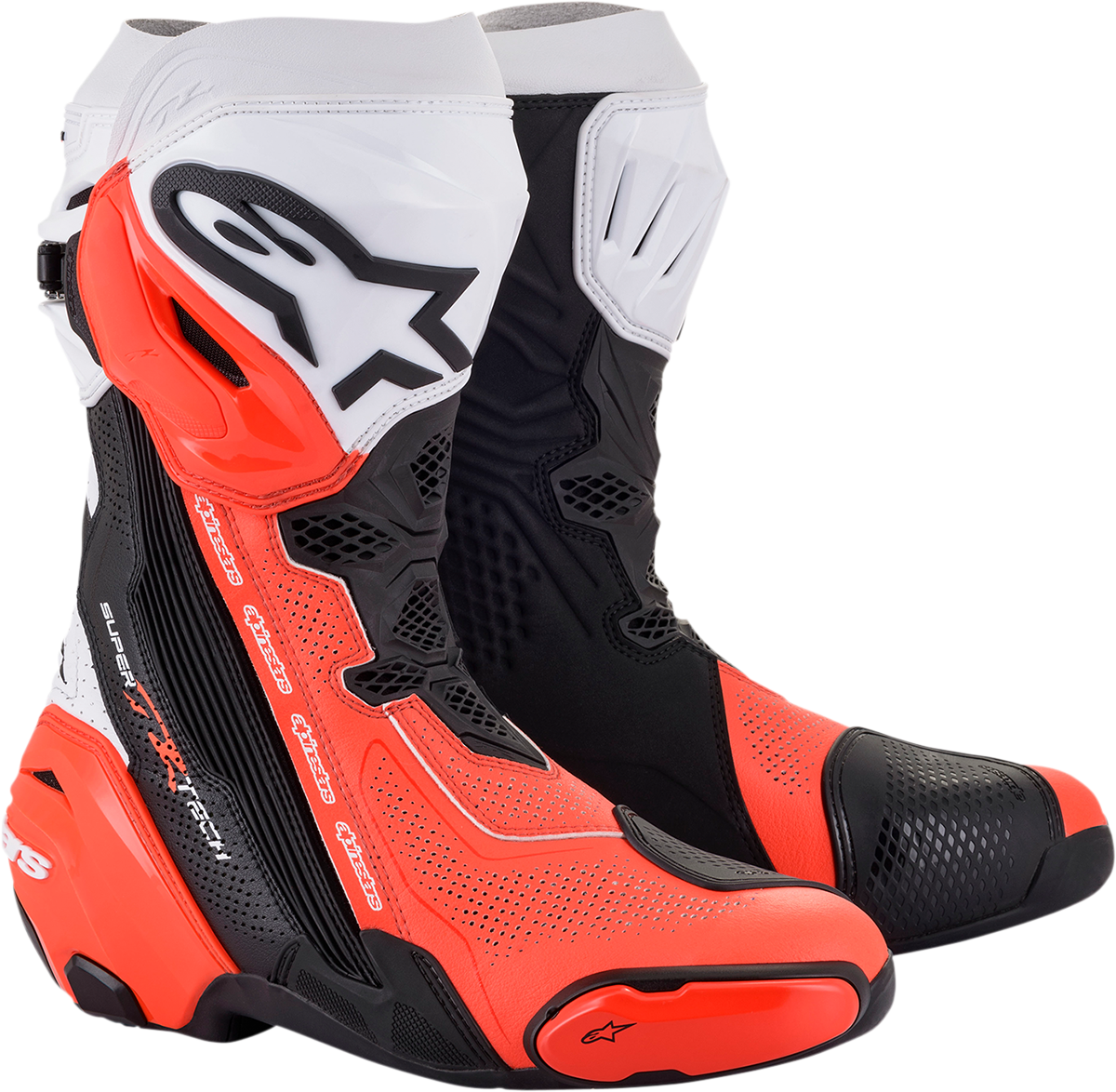 Supertech V Boots - Black/Fluo Red/White - US 7.5 / EU 41