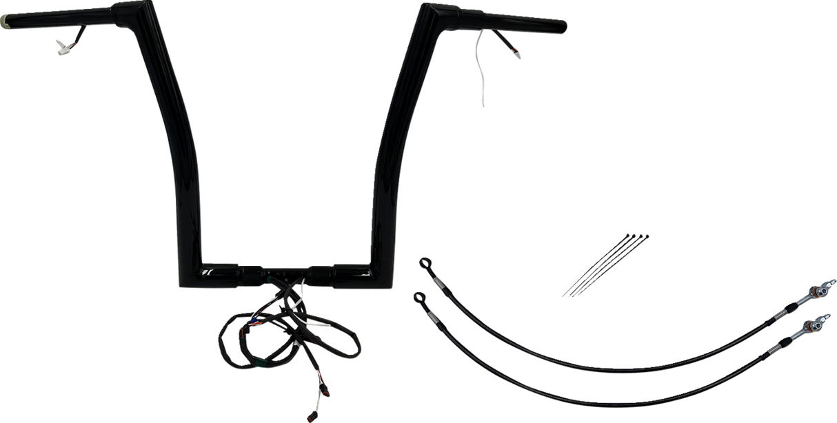 Handlebar Kit - Flat Top - 16\" - Black 2016 - 2020