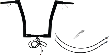 Handlebar Kit - Flat Top - 16\" - Black 2016 - 2020