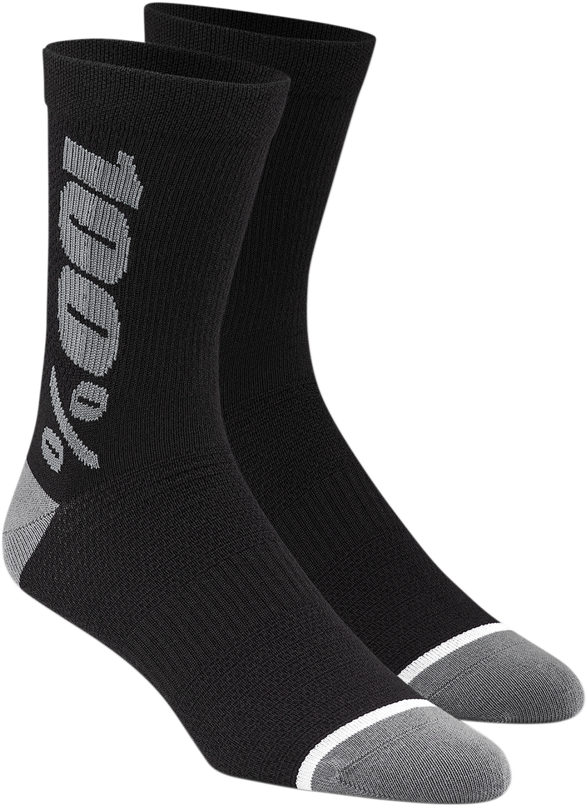 Merino Wool Performance Socks - Black/Gray - Large/XL