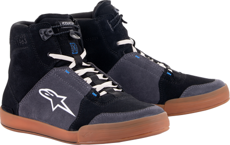 Chrome Shoes - Black/Asphalt/Gum Blue - US 8