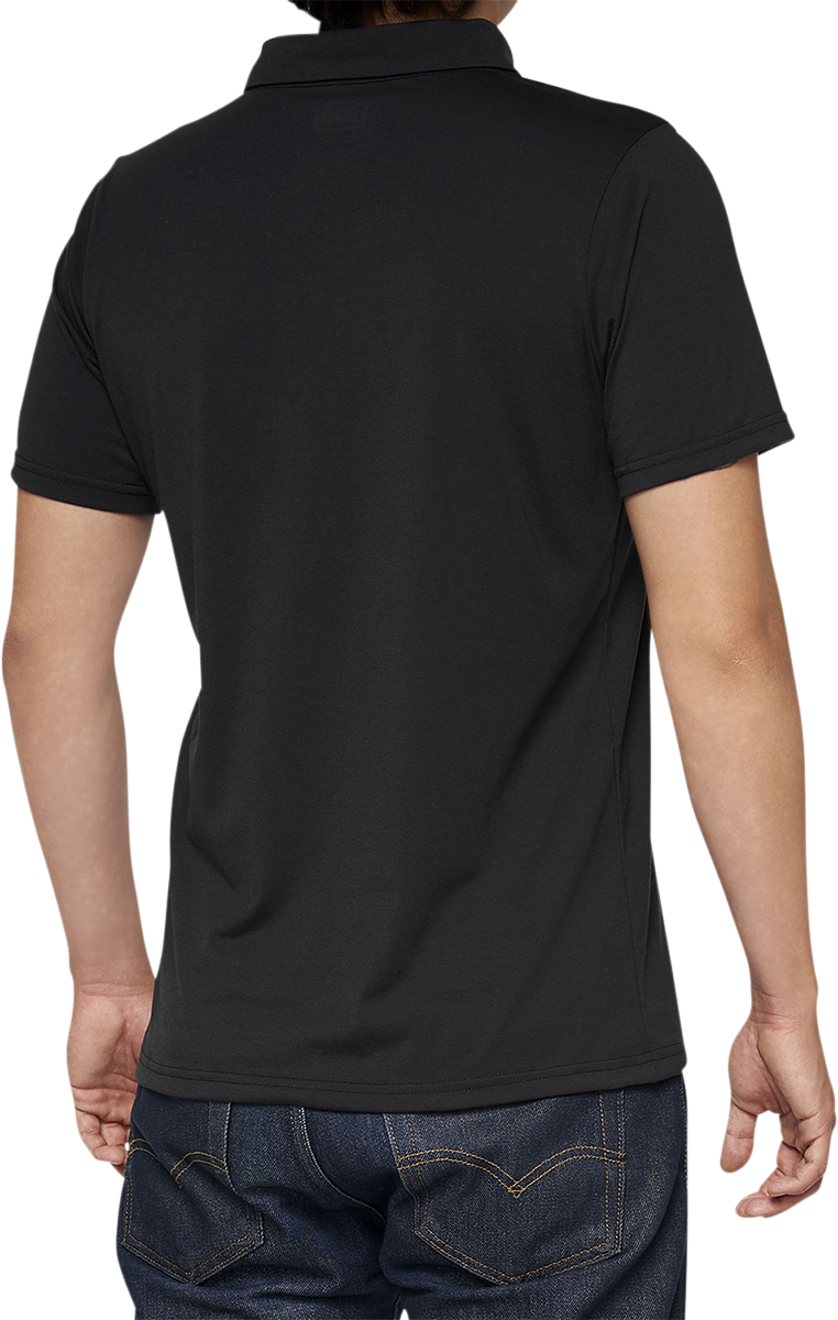 Corpo Polo Shirt - Black/White - Small