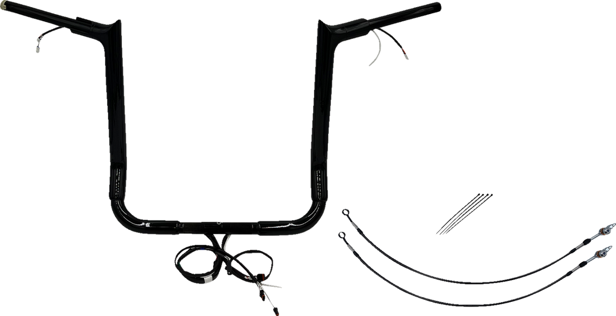 Handlebar Kit - Pointed Top - 16\" - Black 2016 - 2020