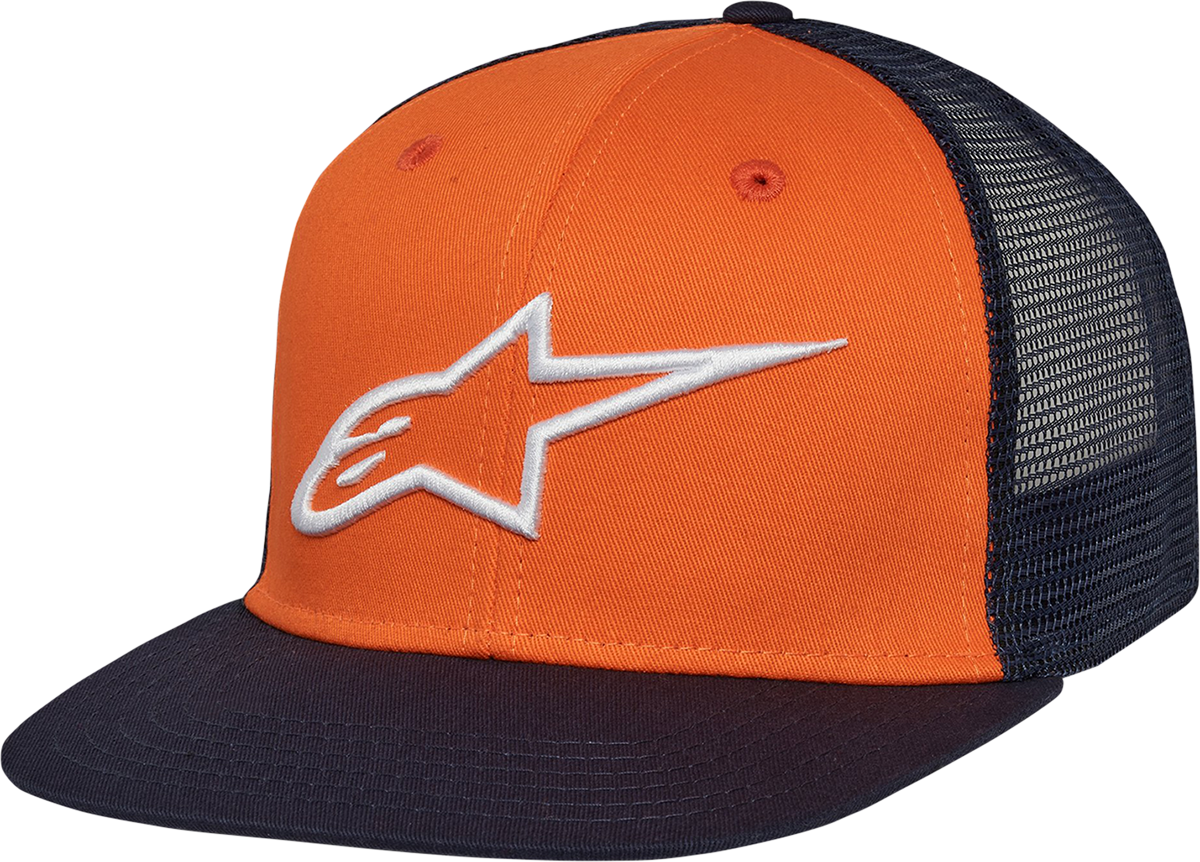 Corp Trucker Hat - Orange/Navy - One Size