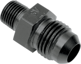 Oil Line Fitting - Black - Straight - 1/4\" NPT