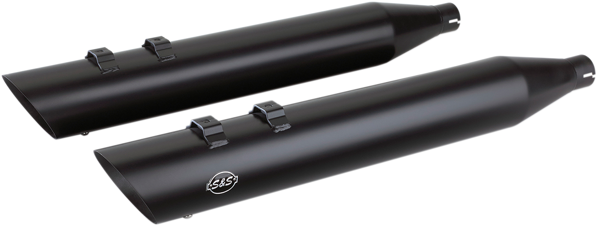 Slash Cut Mufflers - Black 2017 - 2022