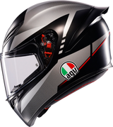 K1 S Helmet - Lap - Matte Black/Gray/Red - XL