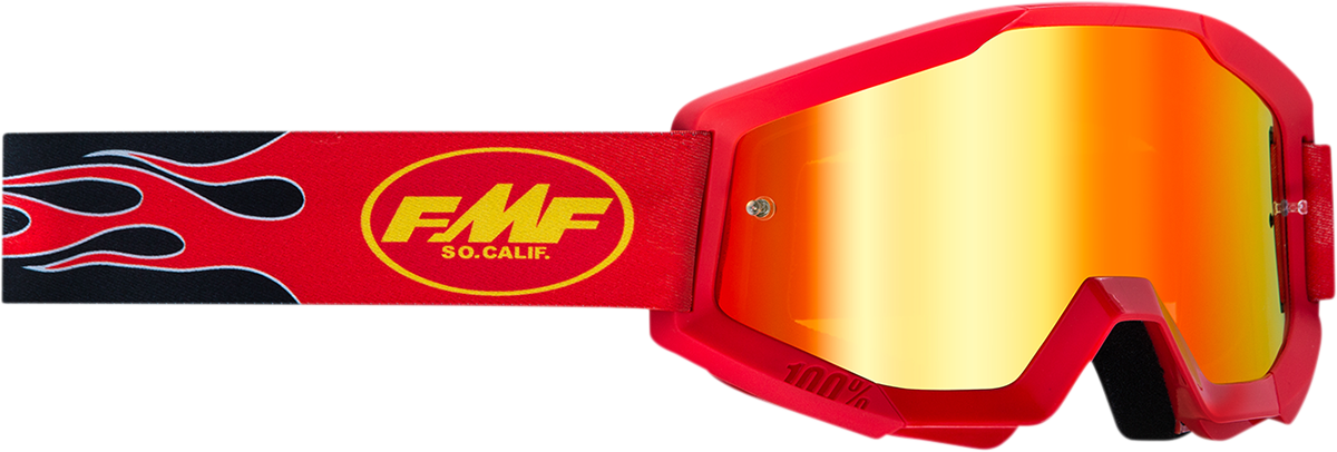 PowerCore Goggles - Flame - Red - Red Mirror