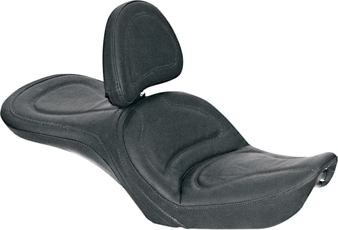 Seat - Explorer™ - With Backrest - Stitched - Black - FXDWG 1996 - 2003