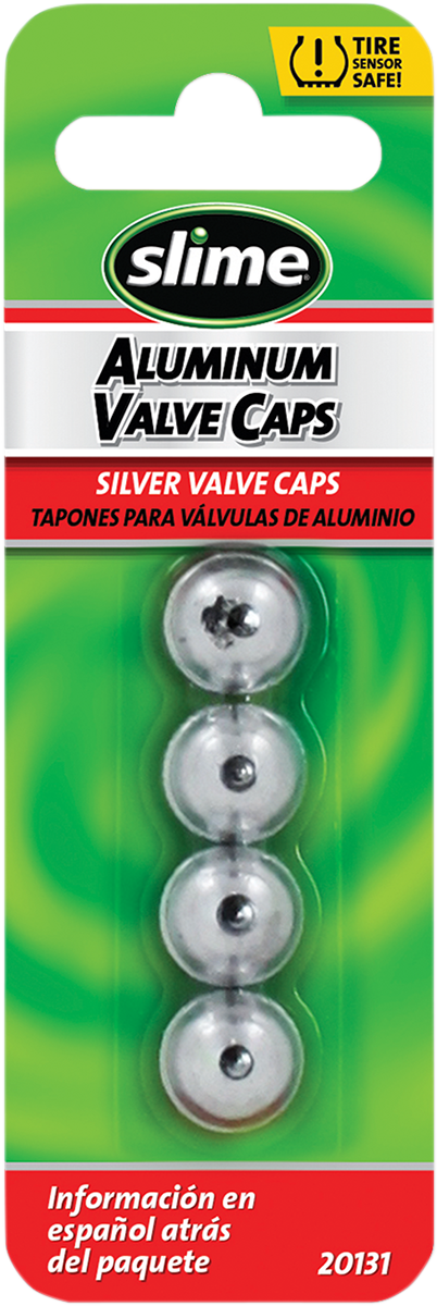 Valve Stem Caps - Silver - 4 Pack