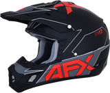 FX-17 Helmet - Aced - Matte Black/Red - Medium