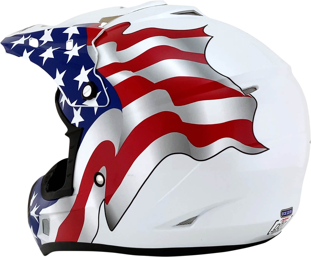 FX-17 Helmet - Flag - White - 3XL