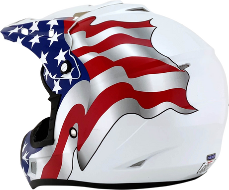 FX-17 Helmet - Flag - White - 3XL