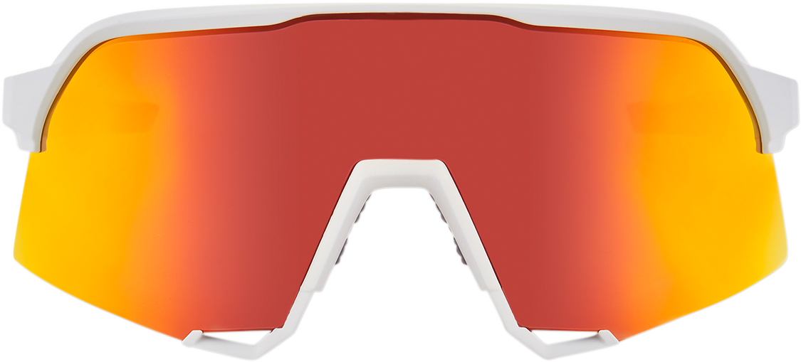 S3 Sunglasses - White - Red Mirror