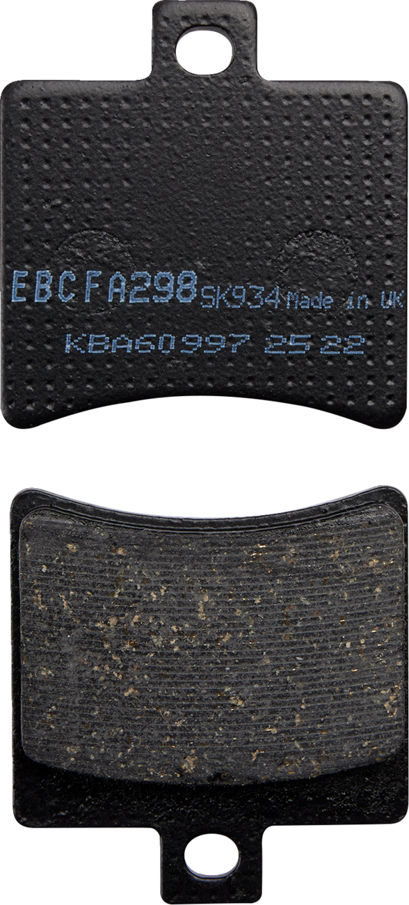 Organic Brake Pads - FA298 2003 - 2016