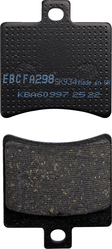 Organic Brake Pads - FA298 2003 - 2016