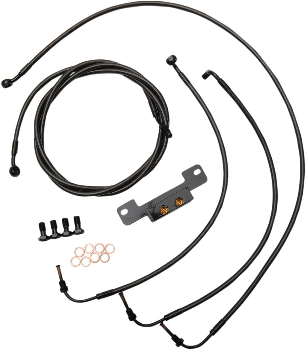 Handlebar Cable/Brake Line Kit - 15\" - 17\" Ape Hanger Handlebars - Midnight 2017 - 2019