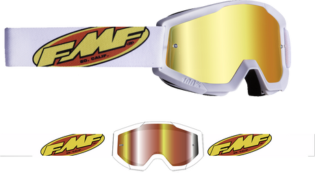 PowerCore Goggles - Core - White - Red Mirror