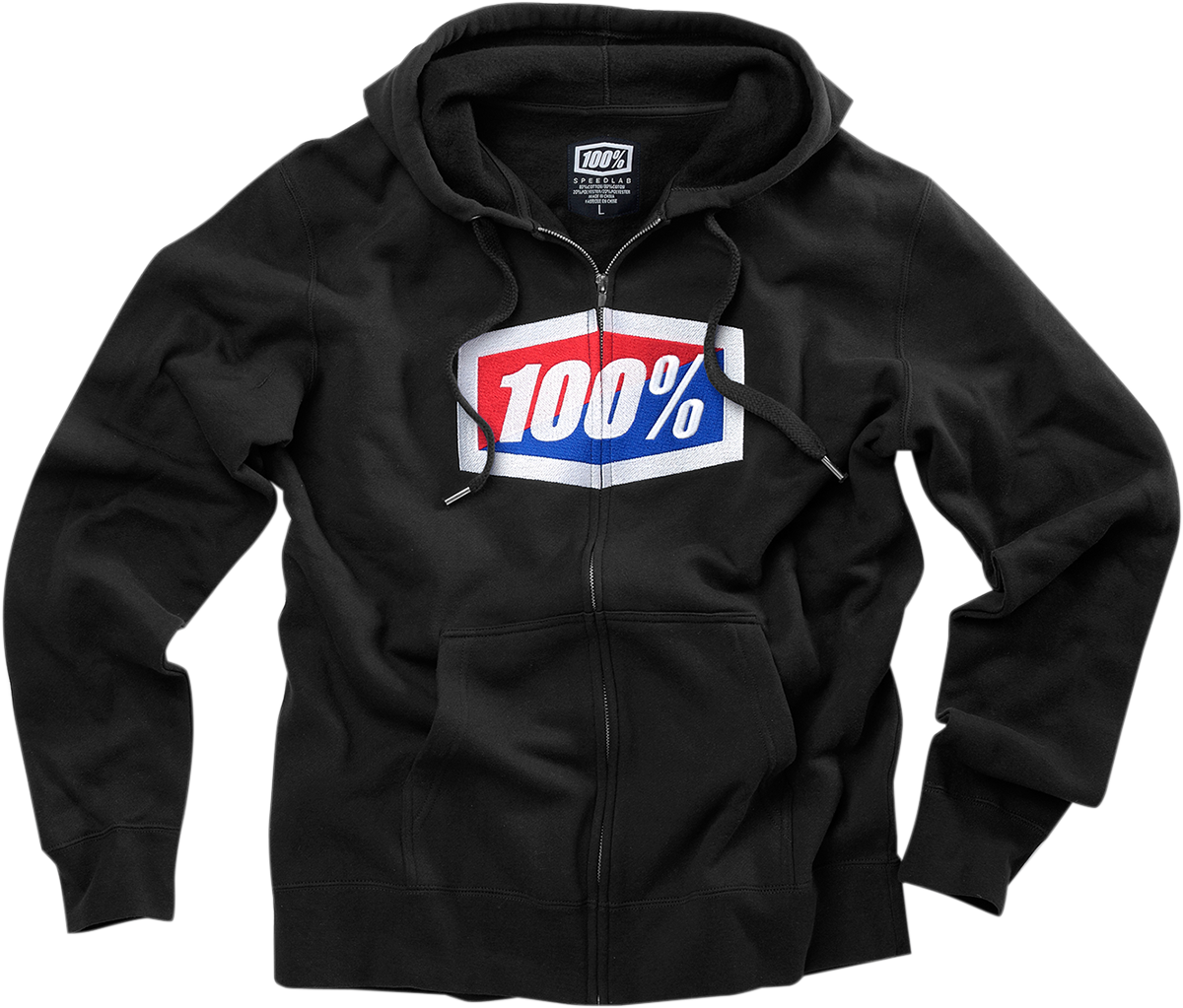 Official Fleece Zip-Up Hoodie - Black - Medium