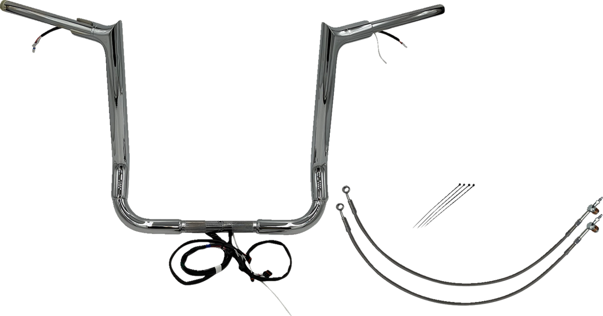 Handlebar Kit - Pointed Top - 16\" - Chrome 2014 - 2015