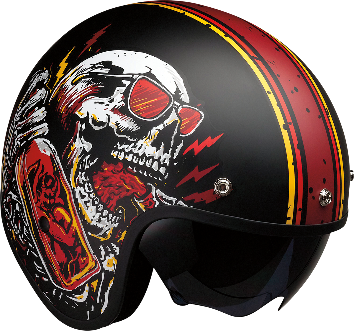 Saturn Helmet - Devil Made Me - Black/Red - Medium