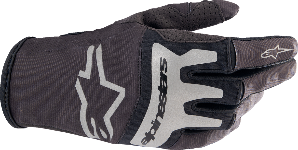 Techstar Gloves - Black/Brushed Silver - 2XL