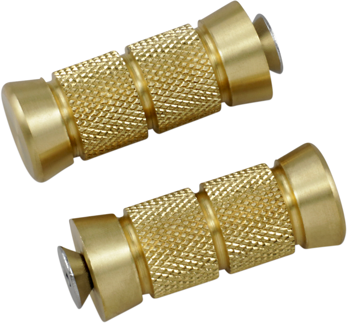 Toe Peg - Knurled - Brass