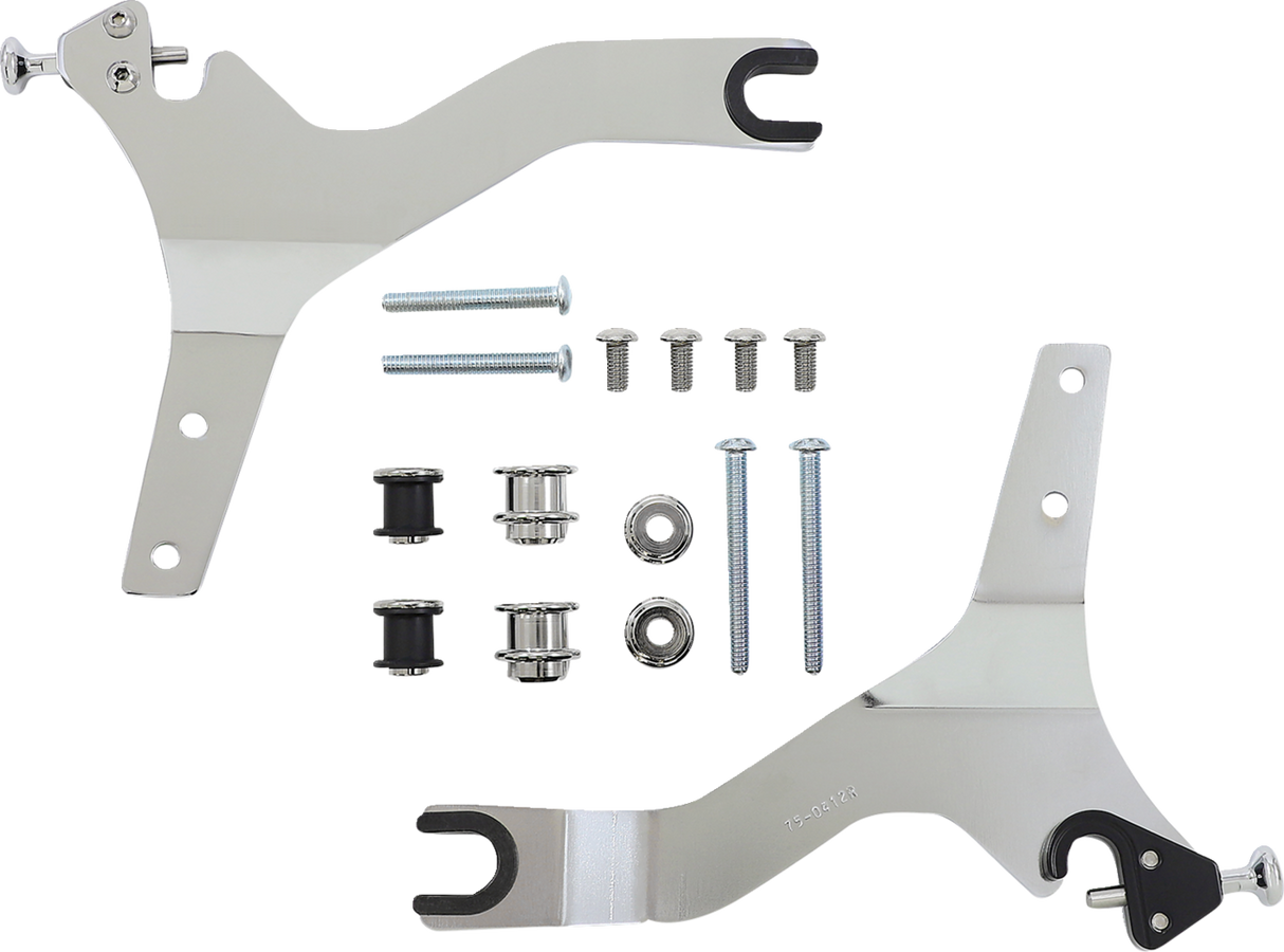 Backrest Kit - 11\" - Chrome - XL 2004 - 2019