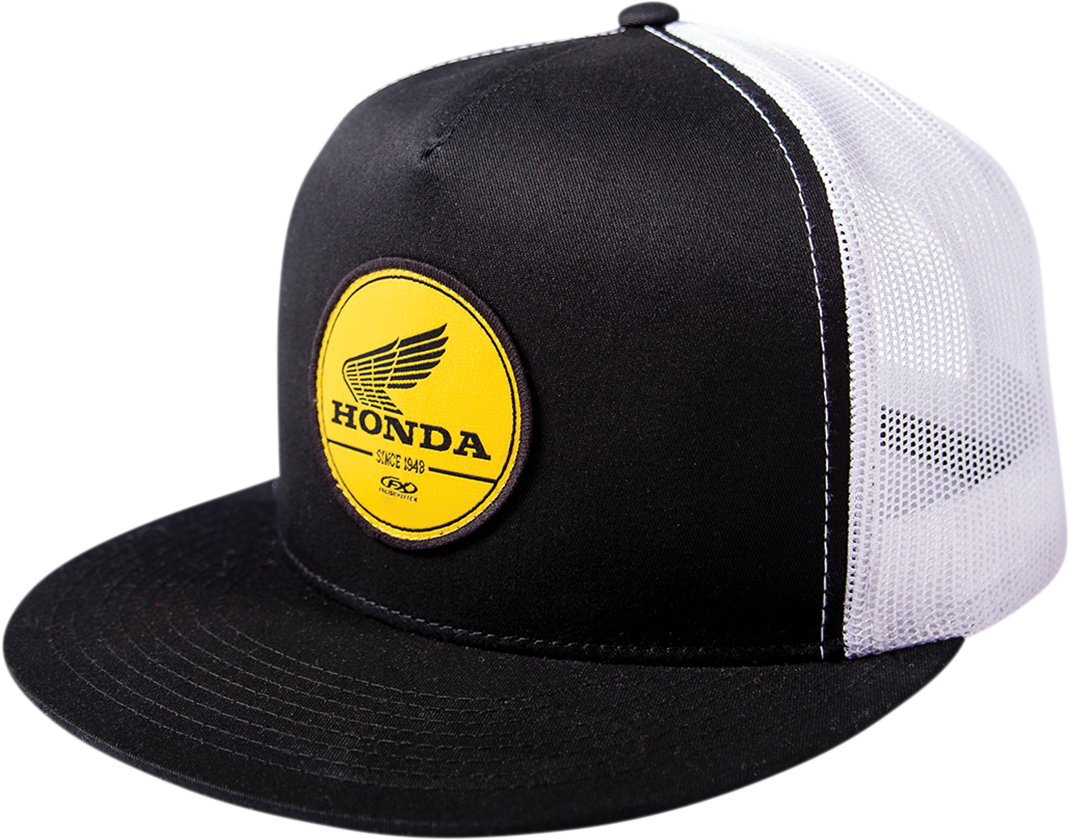 Honda Gold Snapback Hat - Black/White