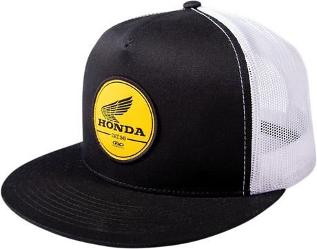 Honda Gold Snapback Hat - Black/White