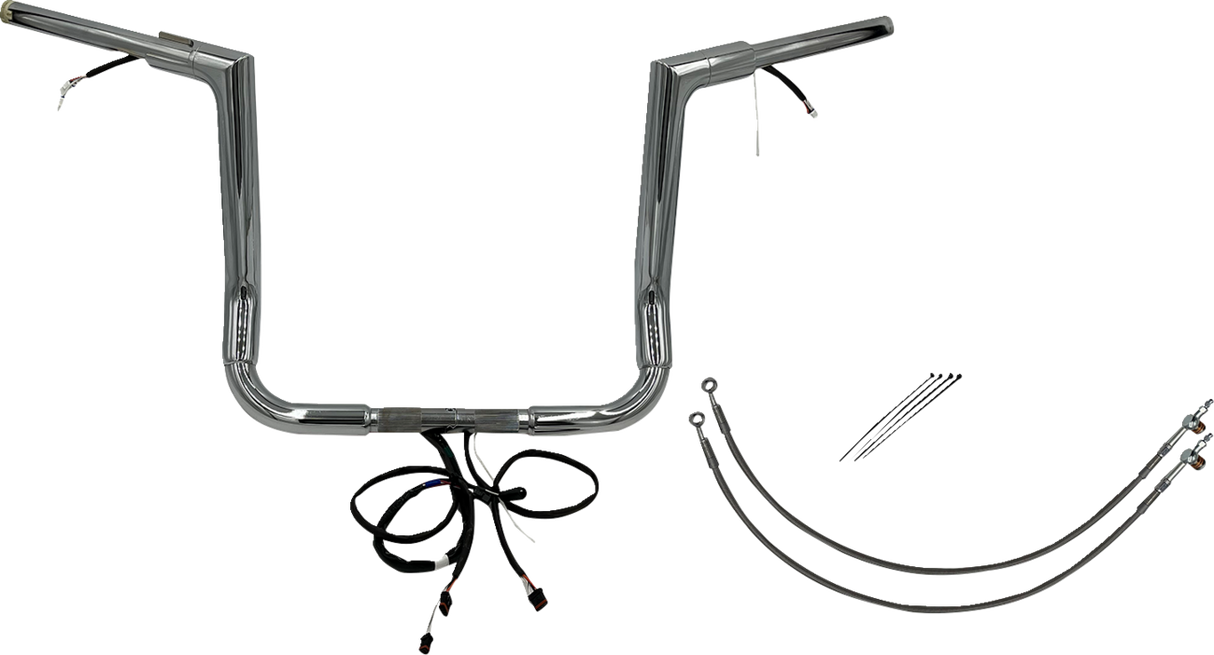 Handlebar Kit - Flat Top - 14\" - Chrome 2016 - 2020