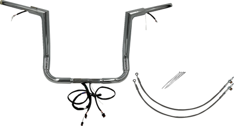 Handlebar Kit - Flat Top - 14\" - Chrome 2016 - 2020