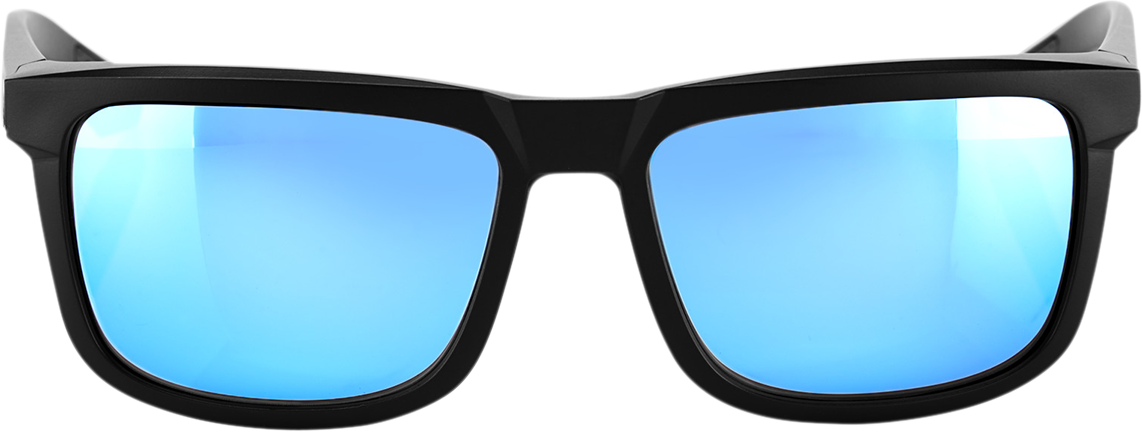 Blake Sunglasses - Matte Black - HiPER Blue Mirror