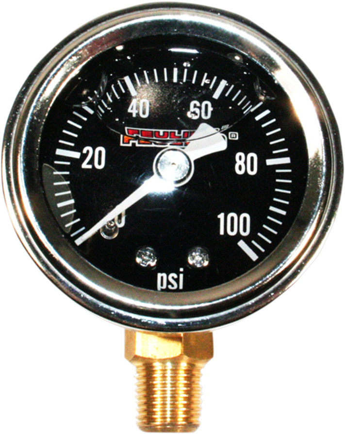 Oil Pressure Gauge - 1.5\" Dial - Bottom Port - Black Face