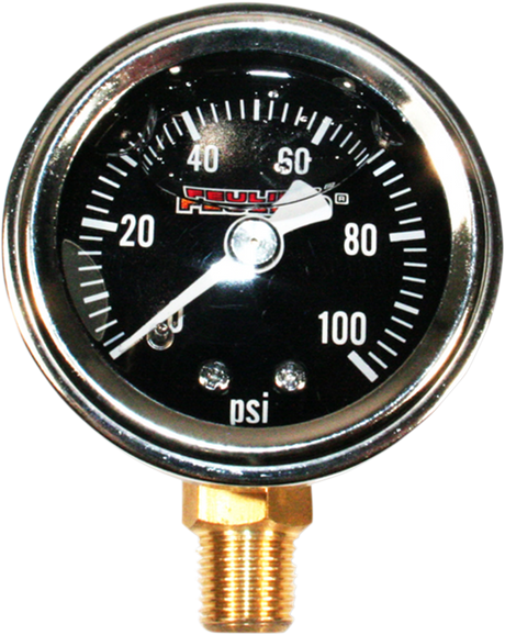 Oil Pressure Gauge - 1.5\" Dial - Bottom Port - Black Face