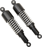 Custom Shorty Shocks with Shroud - Black Body/Chrome Spring Finish - Eye Lowering