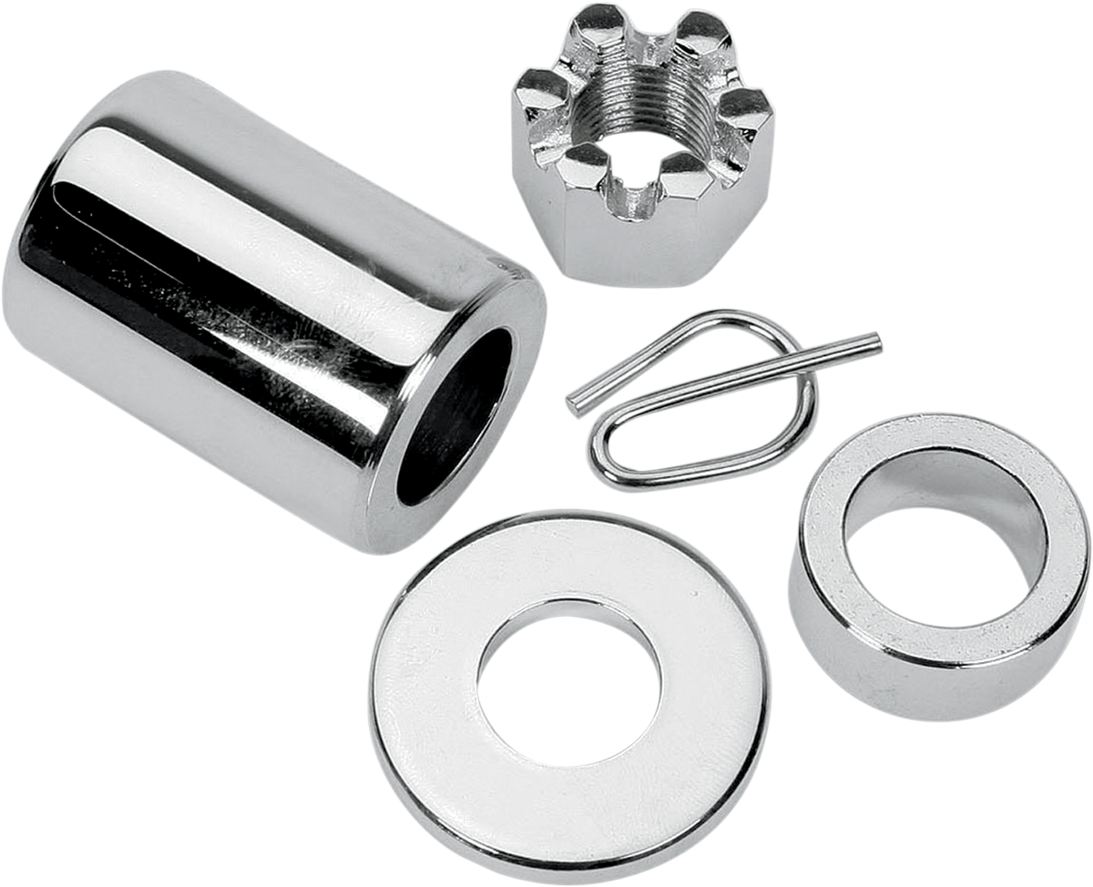 Axle Spacer - Rear - Chrome - Kit - 00-05 Dyna 2000 - 2005