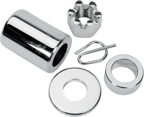 Axle Spacer - Rear - Chrome - Kit - 00-05 Dyna 2000 - 2005