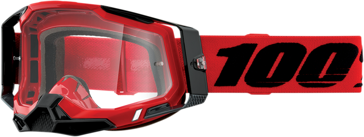 Racecraft 2 Goggles - Red - Clear