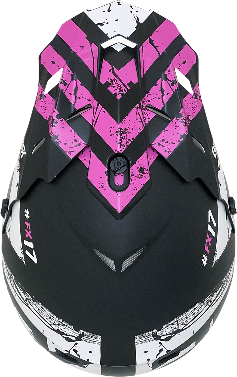 FX-17Y Helmet - Attack - Matte Black/Fuchsia - Large