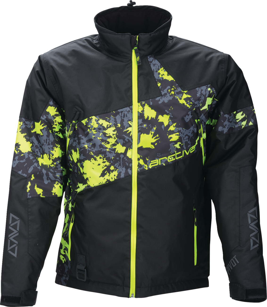 Pivot 7 Jacket - Camo Black/Hi-Vis - Small