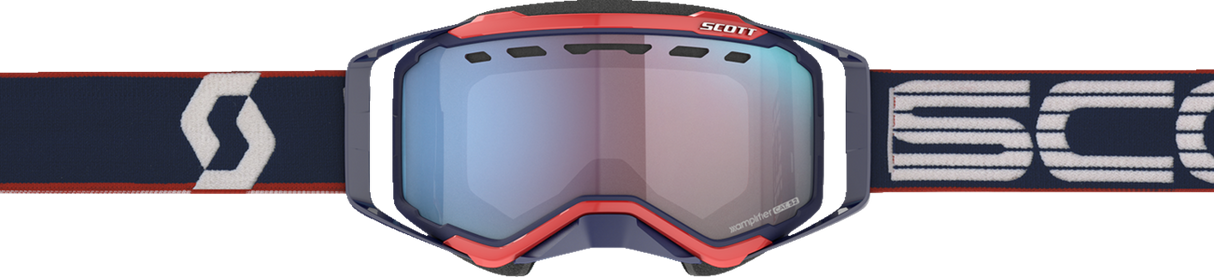 Prospect Snow Goggles - Blue/Red - Enhancer Blue Chrome