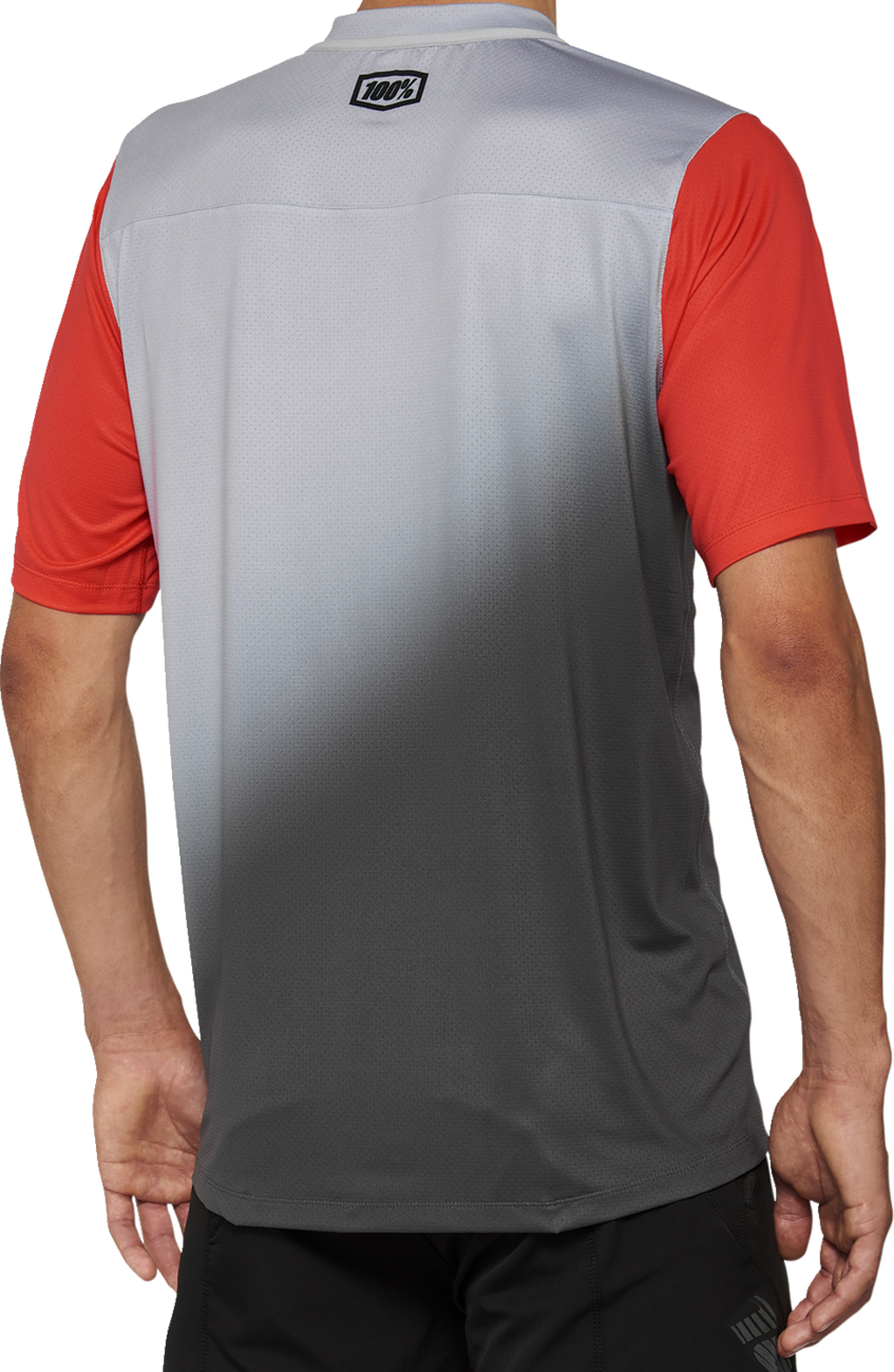 Celium Jersey - Short-Sleeve - Gray/Racer Red - Small